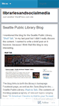 Mobile Screenshot of librariesandsocialmedia.wordpress.com