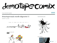 Tablet Screenshot of demotapecomix.wordpress.com
