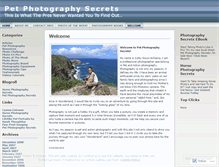 Tablet Screenshot of petphotography.wordpress.com