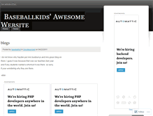 Tablet Screenshot of baseballkids.wordpress.com