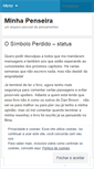 Mobile Screenshot of minhapenseira.wordpress.com