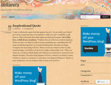 Tablet Screenshot of dellanira.wordpress.com