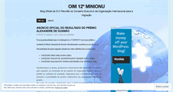 Desktop Screenshot of oim12minionu.wordpress.com