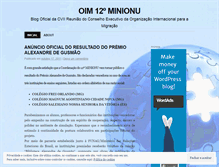 Tablet Screenshot of oim12minionu.wordpress.com