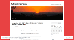 Desktop Screenshot of myheartsingspoetry.wordpress.com