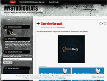 Tablet Screenshot of mystudiobeats.wordpress.com