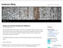 Tablet Screenshot of icefaces.wordpress.com