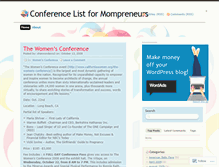 Tablet Screenshot of conferencelist4mompreneurs.wordpress.com