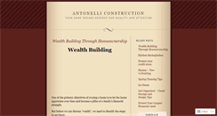 Desktop Screenshot of antonelliconstruction.wordpress.com