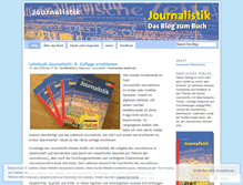 Tablet Screenshot of journalistiklehrbuch.wordpress.com