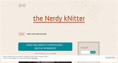 Desktop Screenshot of nerdyknitter.wordpress.com