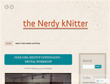 Tablet Screenshot of nerdyknitter.wordpress.com