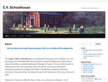 Tablet Screenshot of cvschoolhouse.wordpress.com