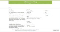 Desktop Screenshot of estheticiannotesca.wordpress.com