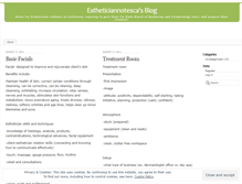 Tablet Screenshot of estheticiannotesca.wordpress.com