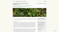 Desktop Screenshot of ccseedsavers.wordpress.com