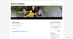 Desktop Screenshot of 20acreacademy.wordpress.com