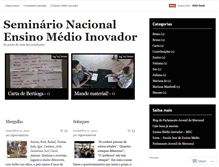 Tablet Screenshot of ensinomedioinovador.wordpress.com