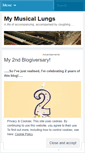 Mobile Screenshot of mymusicallungs.wordpress.com