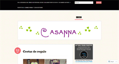 Desktop Screenshot of casanna.wordpress.com