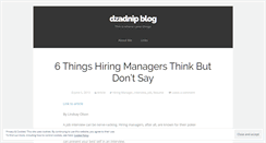 Desktop Screenshot of dzadnip.wordpress.com