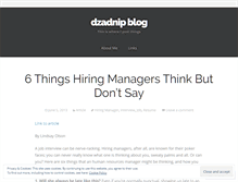 Tablet Screenshot of dzadnip.wordpress.com