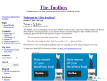 Tablet Screenshot of deltatoolbox.wordpress.com