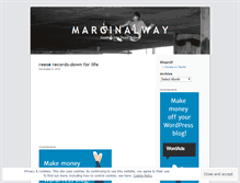 Tablet Screenshot of marginalwayskatepark.wordpress.com