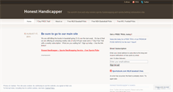 Desktop Screenshot of honesthandicapper.wordpress.com