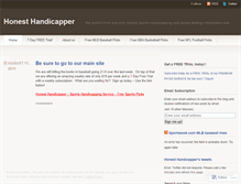 Tablet Screenshot of honesthandicapper.wordpress.com