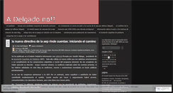 Desktop Screenshot of adelgadono.wordpress.com