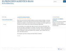 Tablet Screenshot of elprincipevaliente.wordpress.com