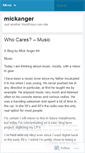 Mobile Screenshot of mickanger.wordpress.com