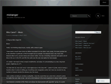 Tablet Screenshot of mickanger.wordpress.com