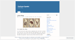 Desktop Screenshot of fortunespeaks.wordpress.com