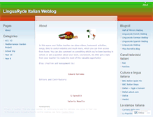 Tablet Screenshot of linguarydeitalian.wordpress.com