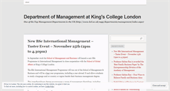 Desktop Screenshot of kingsmanagement.wordpress.com