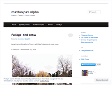 Tablet Screenshot of maxfaxpax.wordpress.com