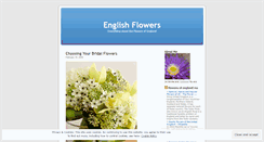 Desktop Screenshot of englishflowers.wordpress.com