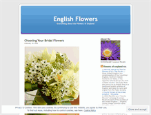 Tablet Screenshot of englishflowers.wordpress.com