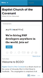 Mobile Screenshot of baptistchurchofthecovenant.wordpress.com