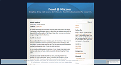 Desktop Screenshot of mizzoufood.wordpress.com