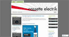 Desktop Screenshot of cassetteelectrik.wordpress.com