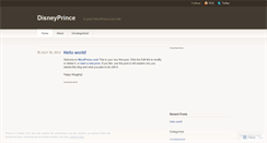 Desktop Screenshot of disneyprince.wordpress.com