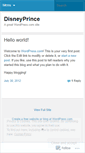Mobile Screenshot of disneyprince.wordpress.com