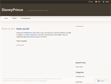 Tablet Screenshot of disneyprince.wordpress.com