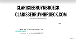 Desktop Screenshot of clarissebruynbroeck.wordpress.com