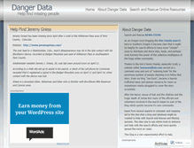 Tablet Screenshot of dangerdata.wordpress.com