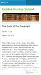 Mobile Screenshot of exodussundayschool.wordpress.com