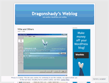 Tablet Screenshot of dragonshady.wordpress.com